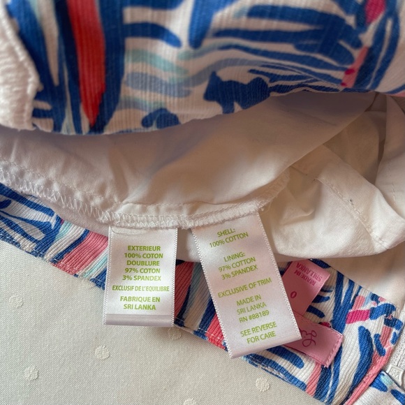 Lilly Pulitzer Michelina Skort Size 0 Red Right Return - Picture 7 of 7